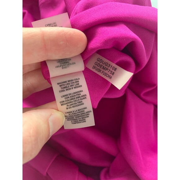 VTG Y2K GUESS Lace Dress Women's 4 Purple Fusia Party Bright Sleeveless NWT - Picture 9 of 10